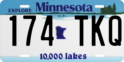 MN license plate 174TKQ