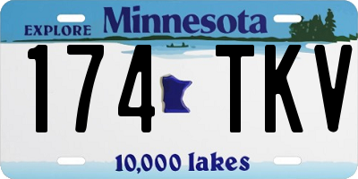 MN license plate 174TKV