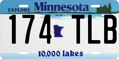 MN license plate 174TLB