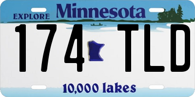 MN license plate 174TLD