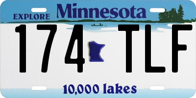 MN license plate 174TLF