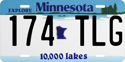 MN license plate 174TLG