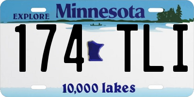 MN license plate 174TLI