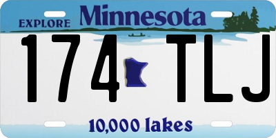 MN license plate 174TLJ