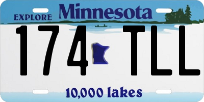 MN license plate 174TLL