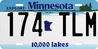 MN license plate 174TLM