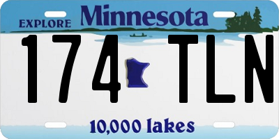 MN license plate 174TLN
