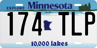 MN license plate 174TLP