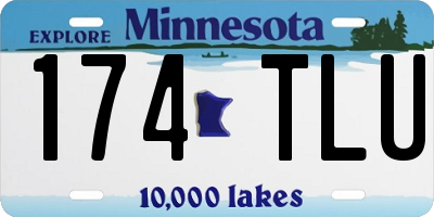 MN license plate 174TLU