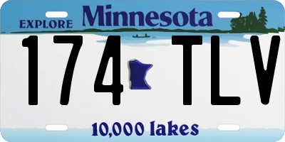 MN license plate 174TLV