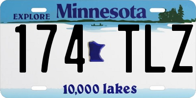 MN license plate 174TLZ