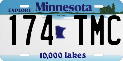 MN license plate 174TMC