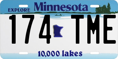 MN license plate 174TME