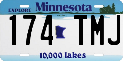 MN license plate 174TMJ
