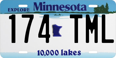 MN license plate 174TML