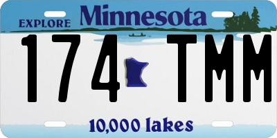 MN license plate 174TMM