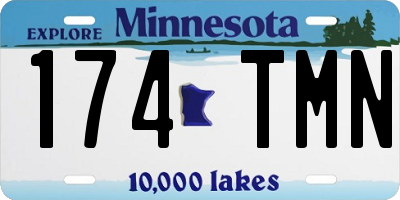 MN license plate 174TMN