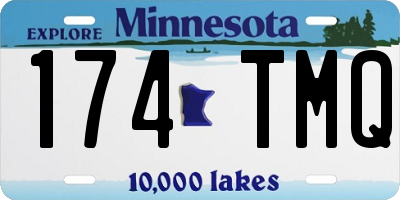 MN license plate 174TMQ