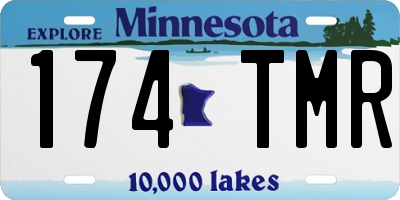 MN license plate 174TMR