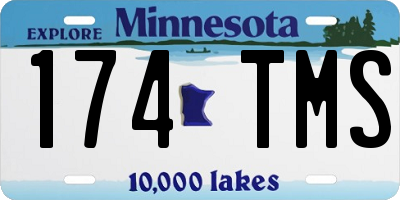 MN license plate 174TMS