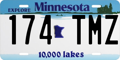 MN license plate 174TMZ