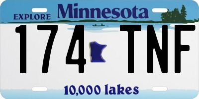MN license plate 174TNF