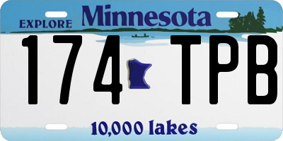 MN license plate 174TPB