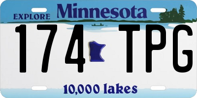MN license plate 174TPG