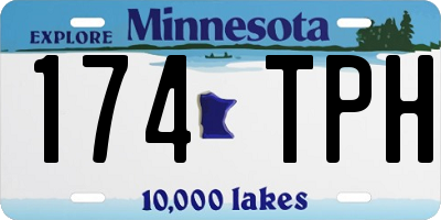 MN license plate 174TPH