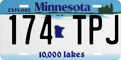 MN license plate 174TPJ