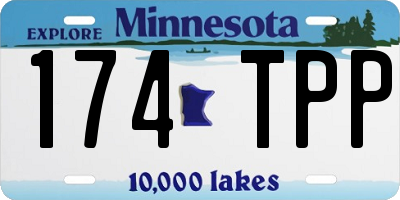 MN license plate 174TPP