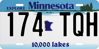 MN license plate 174TQH