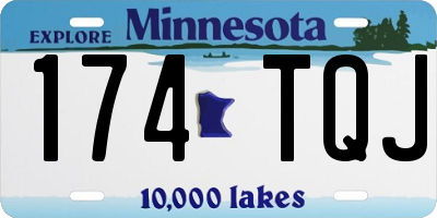 MN license plate 174TQJ