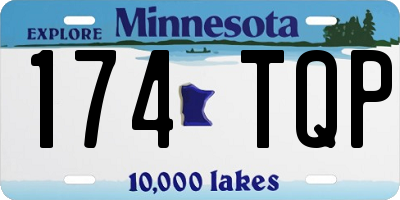 MN license plate 174TQP