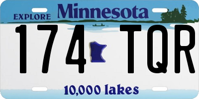 MN license plate 174TQR