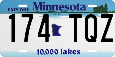 MN license plate 174TQZ