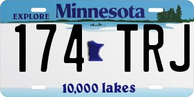 MN license plate 174TRJ