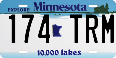 MN license plate 174TRM