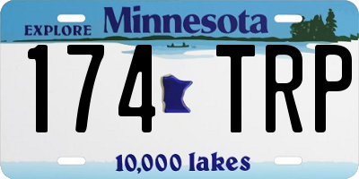 MN license plate 174TRP