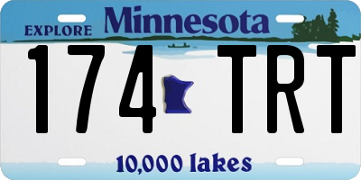 MN license plate 174TRT