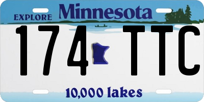 MN license plate 174TTC