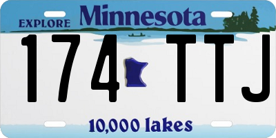 MN license plate 174TTJ