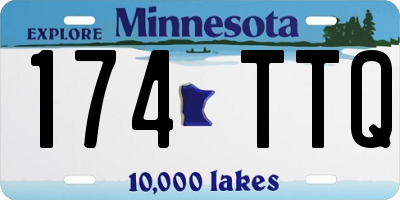 MN license plate 174TTQ