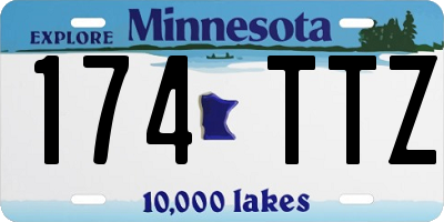 MN license plate 174TTZ