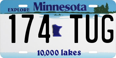 MN license plate 174TUG