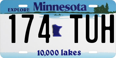 MN license plate 174TUH