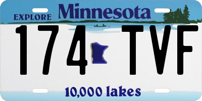 MN license plate 174TVF
