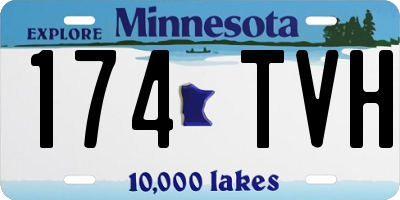 MN license plate 174TVH