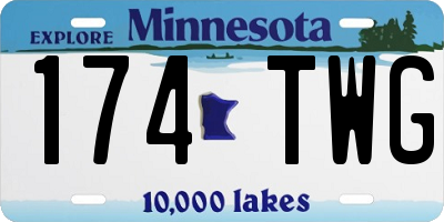 MN license plate 174TWG