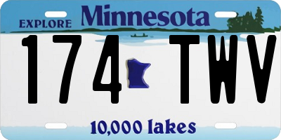 MN license plate 174TWV